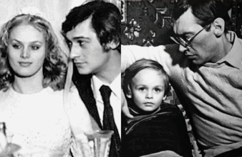 Владимир Тихонов с Натальей Егоровой и их сыном Владимиром.