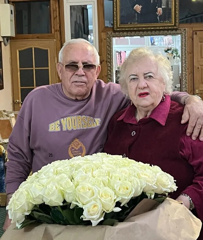 Владимир Борисович и Людмила Васильевна Михайловы, отметившие 64 года совместной жизни.