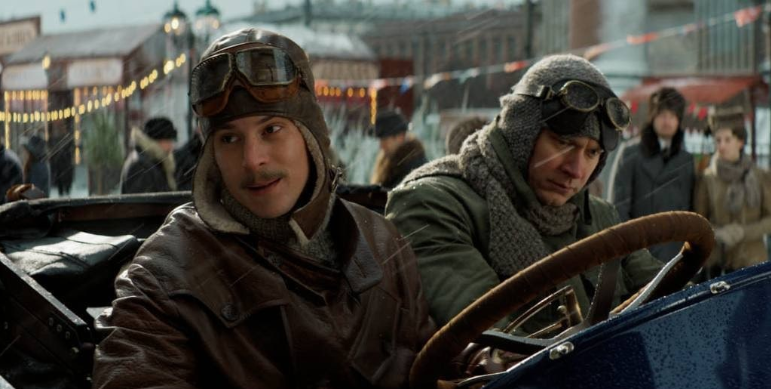 Съёмочный процесс фильма «Битвы моторов», где Иван Янковский играет одну из ключевых ролей.