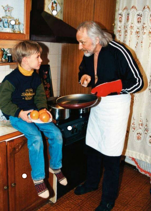Борис Химичев с внуком Денисом, которого он безмерно любил