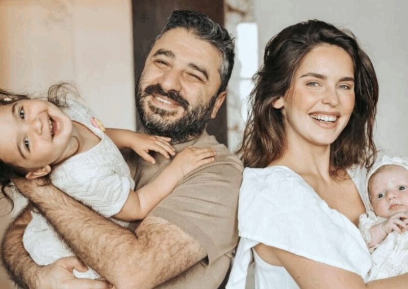 Сарик Андреасян и Лиза Моряк с детьми