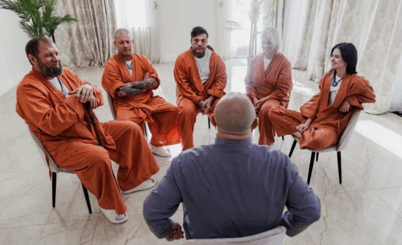 Один из драматичных моментов проекта, где участники пытаются справиться с соблазнами.