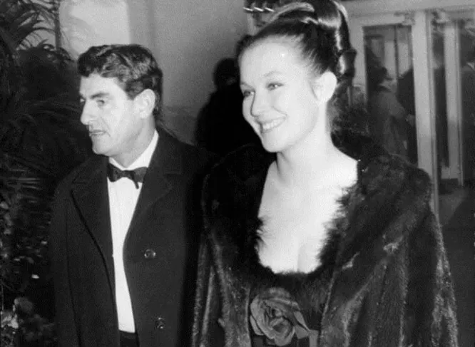 Марина Влади со вторым мужем, Жан-Клодом Бруйе.