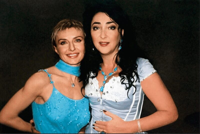 Татьяна Овсиенко в компании Лолиты Милявской.