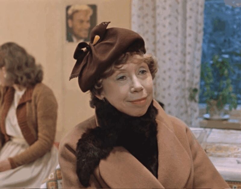 Евгения Ханаева в культовой мелодраме «Москва слезам не верит».