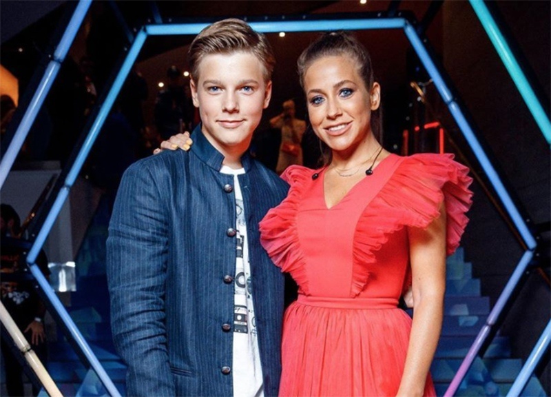 Сын Юлии Барановской, Артём, унаследовавший черты знаменитого отца.