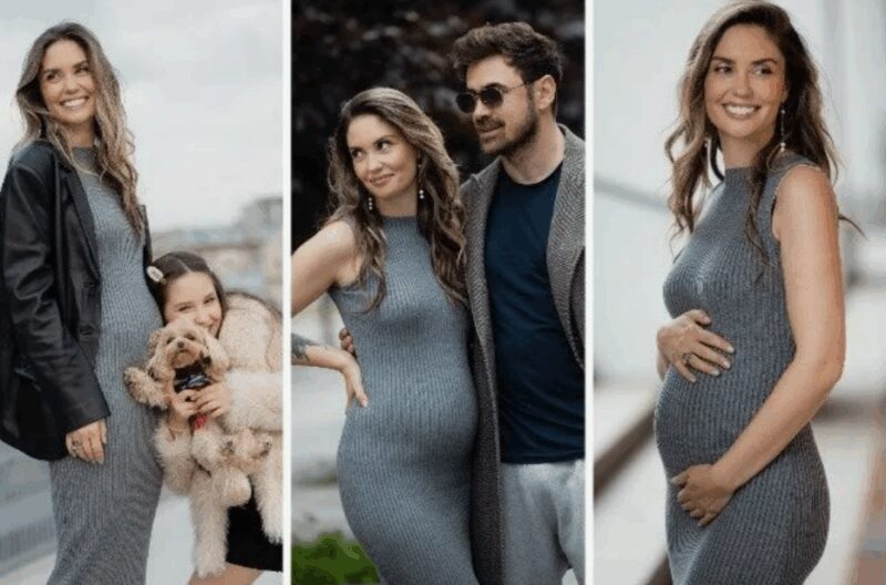 Будущая мама Агата Муцениеце, ожидающая появления на свет своей дочери.