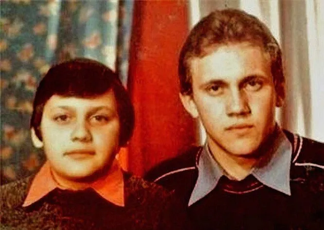 Стас Михайлов со старшим братом Валерием, погибшим в 27 лет.