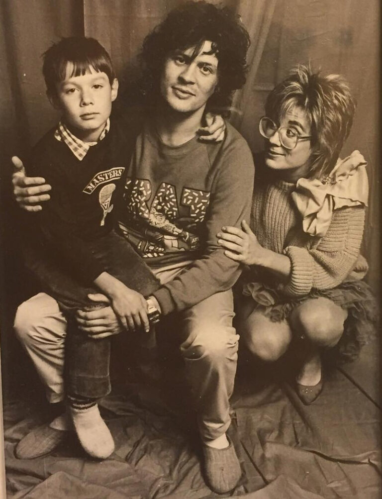 Илона Броневицкая и Пятрас Герулис с сыном Стасом.