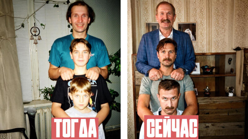 Федор Добронравов с сыновьями Виктором и Иваном, продолжившими актёрскую династию