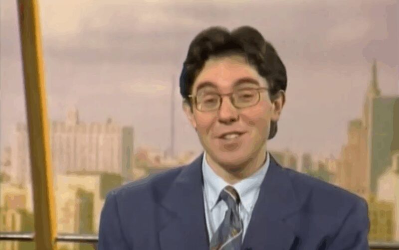 Андрей Малахов в начале карьеры, в эфире программы «Доброе утро»