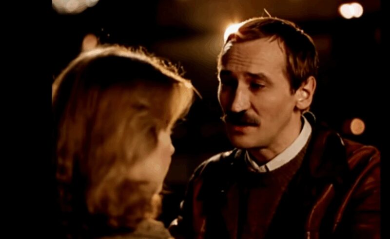 Лариса Удовиченко и Леонид Филатов на съёмочной площадке