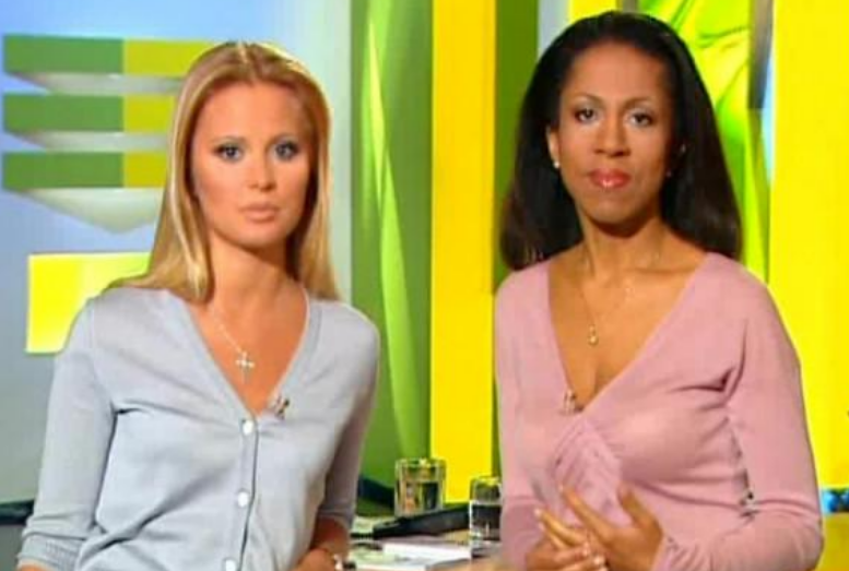 Дана Борисова и Елена Ханга во время съёмок