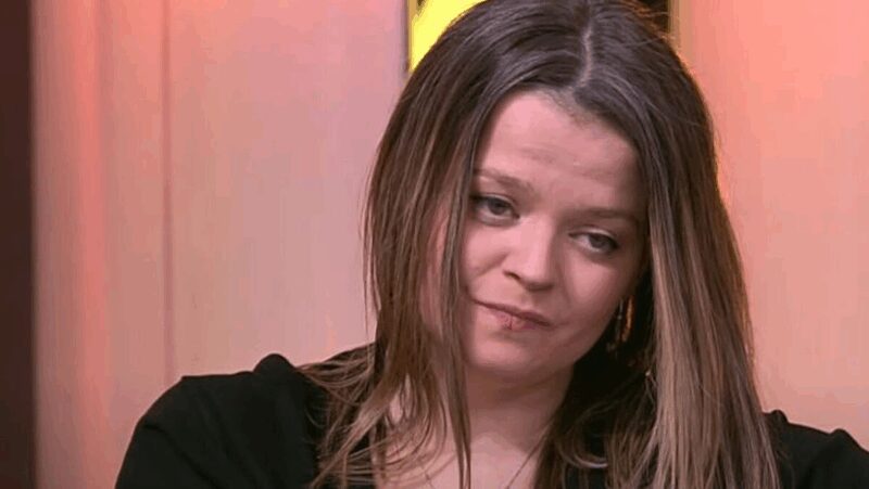 Ангелина Миончинская в студии программы «Звёзды сошлись», где её поведение вызвало широкий резонанс.