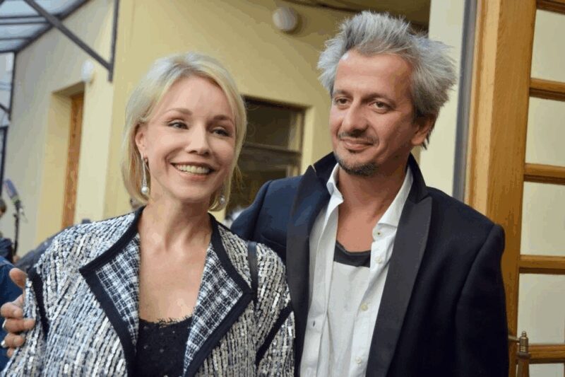 Марина Зудина и Константин Богомолов на съёмках сериала