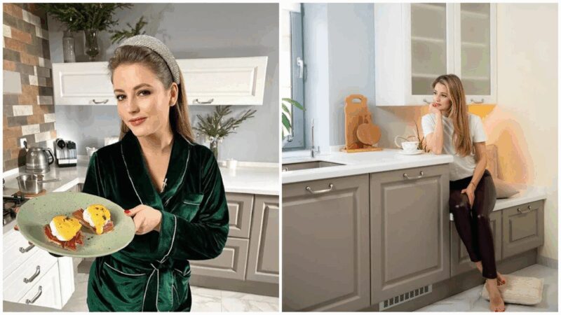 Светлая и просторная кухня, где каждый элемент продуман для комфорта.