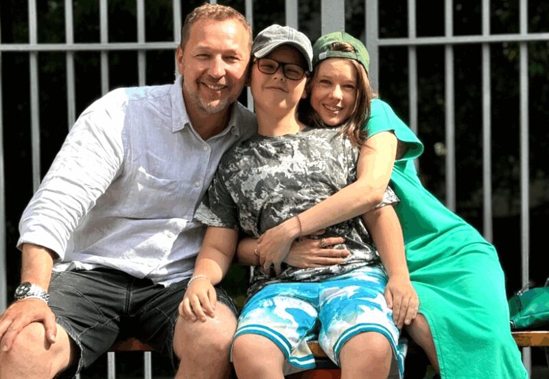 Екатерина Шпица, Константин Адаев и их сын Герман: несмотря на расставание, отец активно участвует в воспитании.