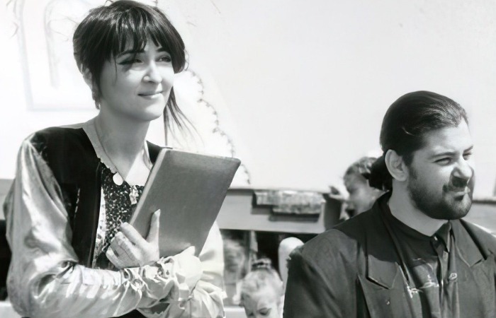 Александр Цекало и Лолита Милявская в молодости.