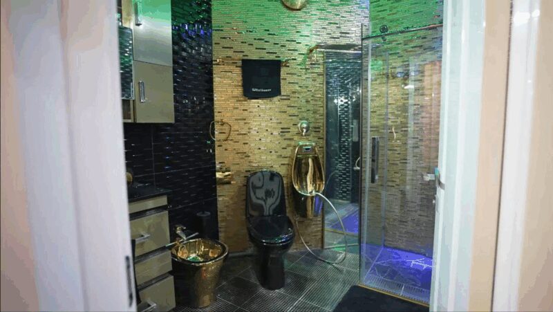 Золотой писсуар и потолки-волны: как Бари Алибасов после пожара 90-х создал в Москве квартиру-манифест, на ремонт которой ушло 2 года