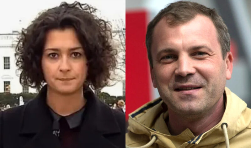 Анастасия Чуркина и Евгений Попов в период их отношений.