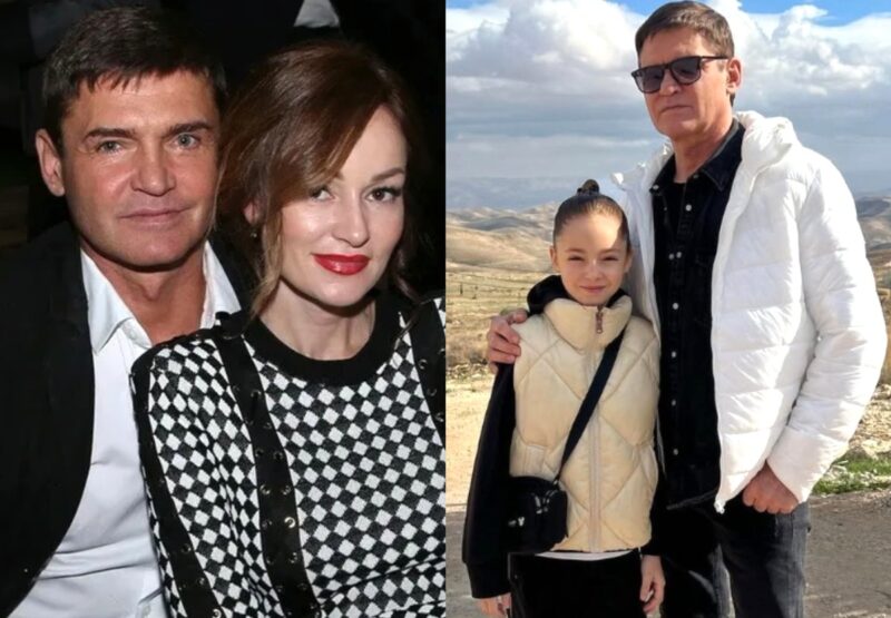 Игорь Лифанов с третьей женой Еленой Косенко и их дочерью Алисой.