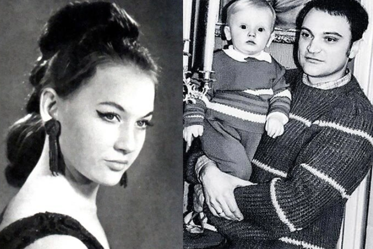 Галина Яцкина с режиссером Леонидом Головней и их сыном Василием