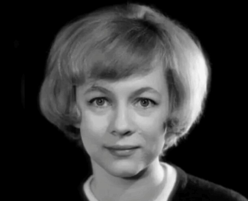 Молодая Александра Назарова в начале своей кинокарьеры.