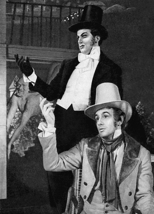 Ученый – Геннадий Воропаев, Тень – Лев Милиндер. Театр комедии, Ленинград, 1960 год: бывшие мужья на одной сцене.