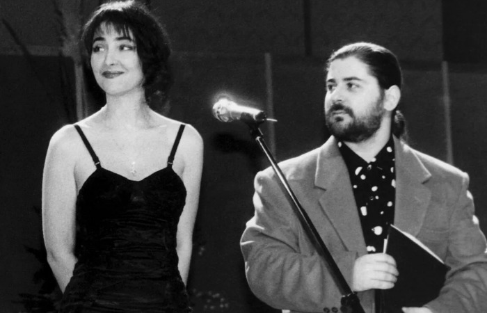 Александр Цекало и Лолита Милявская в молодости.