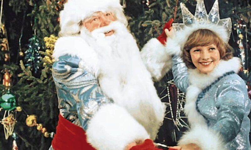 Роман Филиппов в образе Деда Мороза на Кремлёвской ёлке