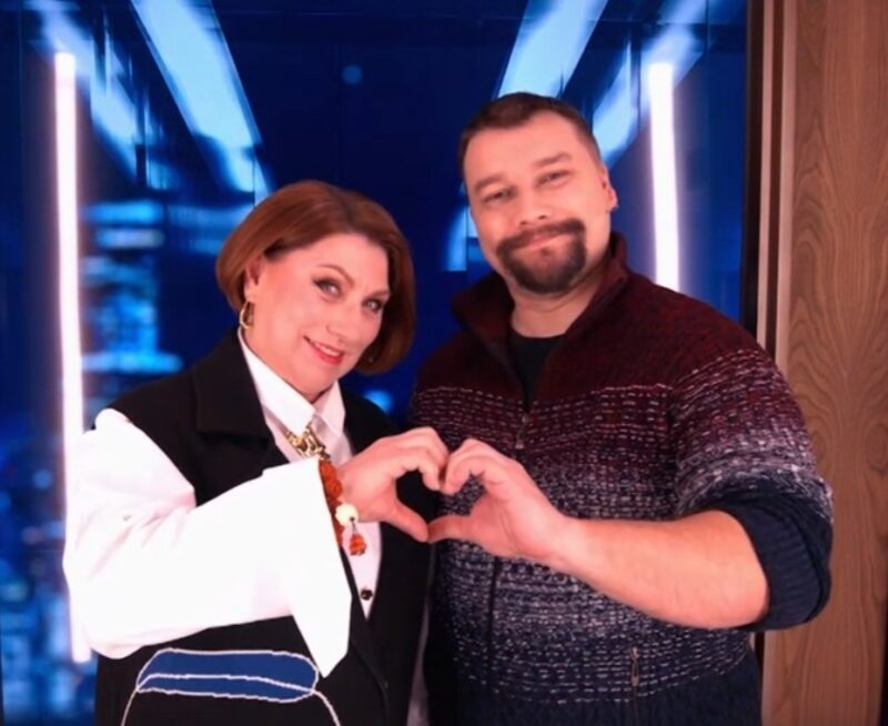 Роза Сябитова и Денис на одном из мероприятий.