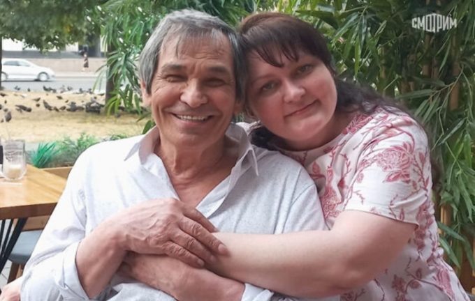 Бари Алибасов и Елена Калинина, его последняя супруга, на телеканале «Россия 1».