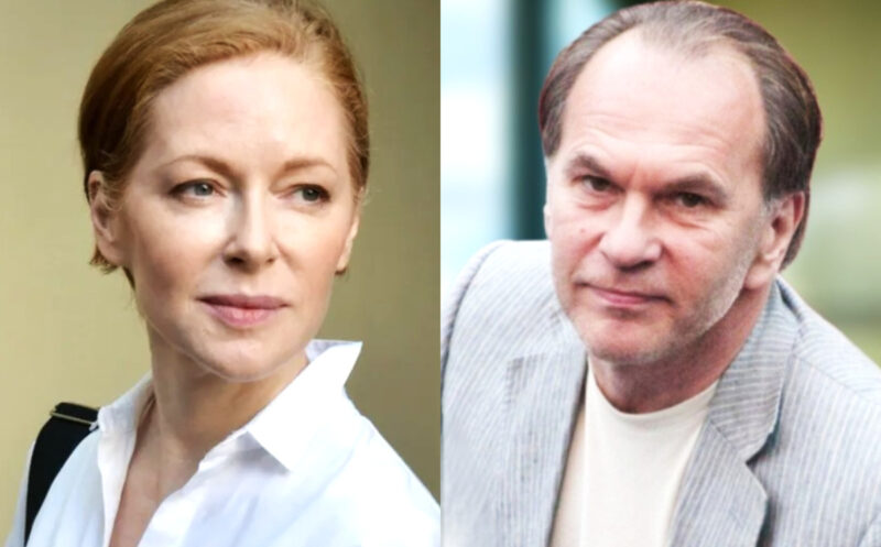 Наталья Рогожкина и Алексей Гуськов на красной дорожке кинопремии «Золотой орёл»