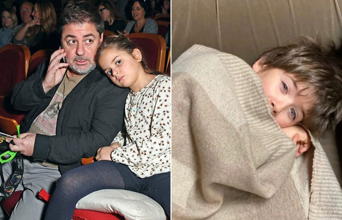 Александр Цекало с детьми.