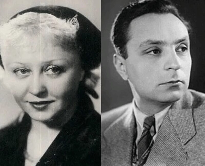 Янина Жеймо и Иосиф Хейфиц в период их счастливого брака.