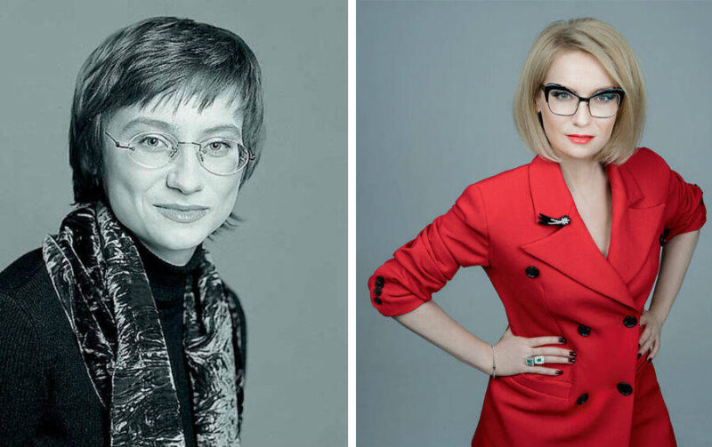 Неожиданное преображение: лицо Эвелины без очков кажется совершенно иным.