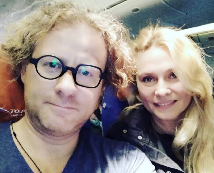 Любовь Полищук с сыном Алексеем, которого она убедила пойти в актёры.