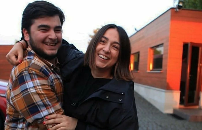 Наталья Кикнадзе с сыном.