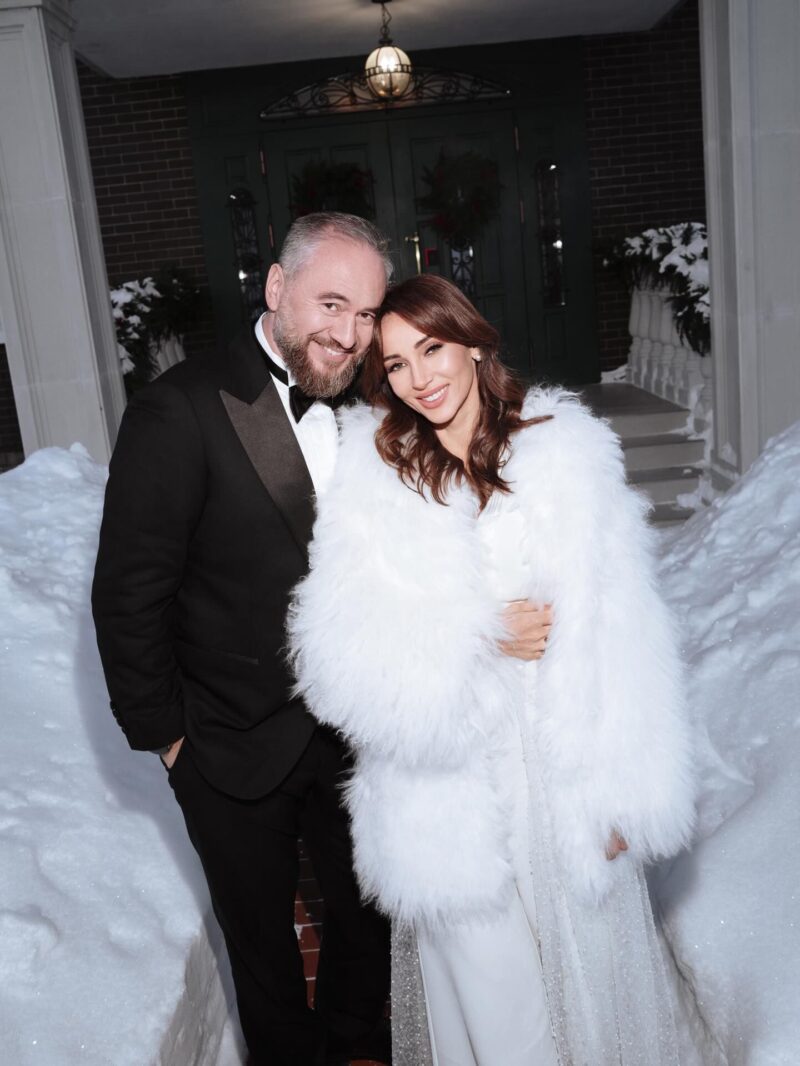 Анфиса Чехова и Александр Златопольский в день бракосочетания.