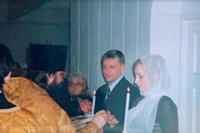 Яна Павлова с первым мужем.