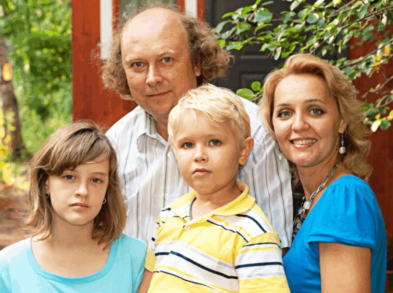 Татьяна Проценко с семьей