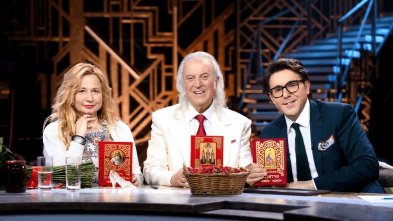 Илья Резник с супругой в студии программы Андрея Малахова