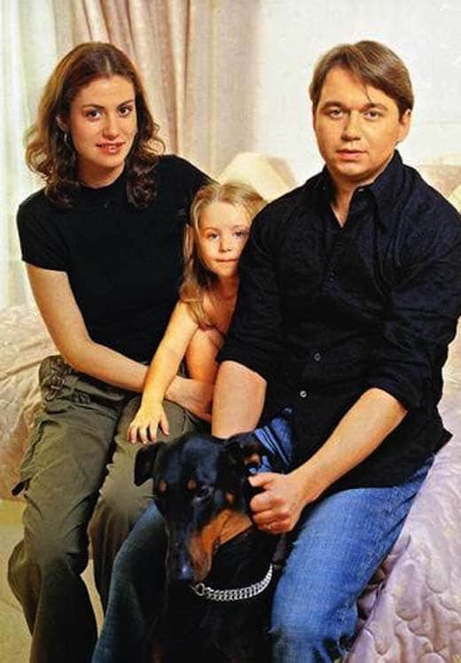 Анна Ковальчук с первым мужем Анатолием Ильченко и их дочерью Златой.