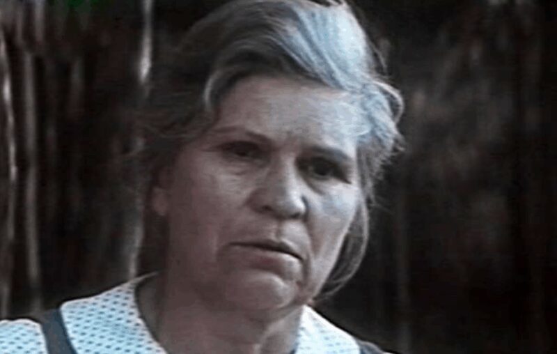 Надежда Федосова в фильме «Безотцовщина», где она вновь воплотила сильный женский образ.