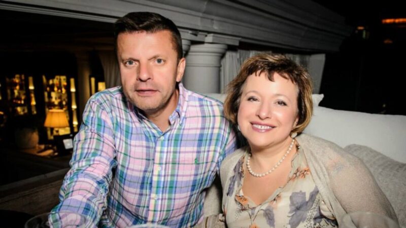 Леонид Парфёнов с супругой. 