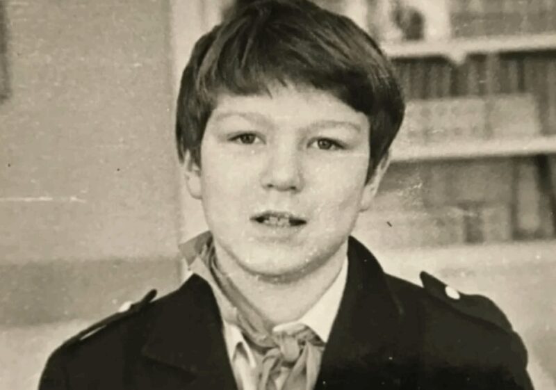 Юный Александр Робак в детстве, когда он ещё не думал об актёрстве.