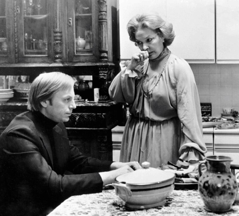 Юрий Богатырев и Ирина Скобцева на съемках фильма «Мой папа – идеалист» (1980).