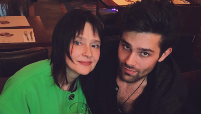 Елена Дробышева с сыном Филиппом Козновым.