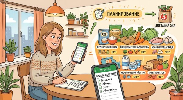 Бюджетная корзина на неделю: пример списка и логика выбора