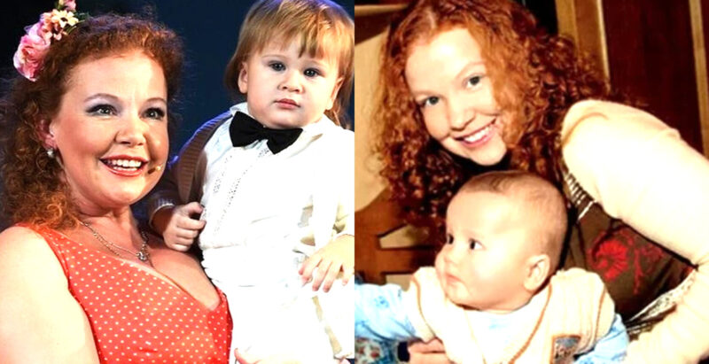 Актриса Татьяна Абрамова с сыном в один из непростых периодов их жизни.